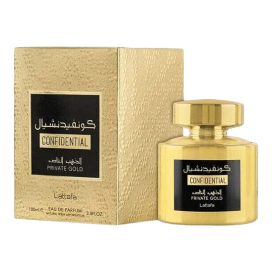 Lattafa Confidential Private Gold EDP 100 ml for Women - Fragrance Bulgaria