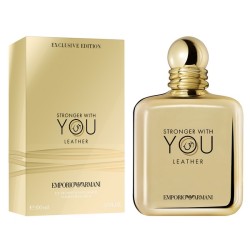 Armani Stronger With You Leather EDP 100 мл – ТЕСТЕР за мъже