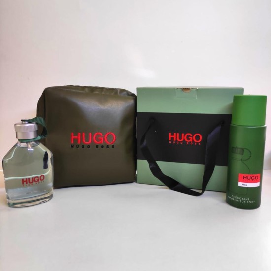 Hugo Boss Hugo Man EDT 150 мл за Мъже + Дезодорант 200 мл + Несесер - Fragrance Bulgaria