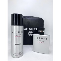 Chanel Allure Homme Sport EDT 100 мл за Мъже + Дезодорант 200 мл + Несесер