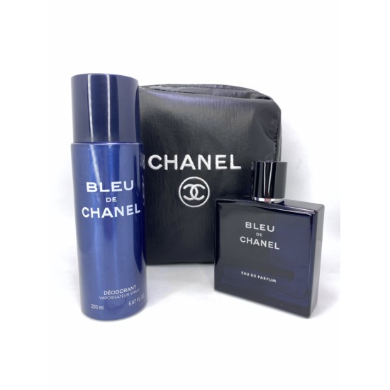 Chanel Bleu EDP 100 мл за Мъже + Дезодорант 200 мл + Несесер - Fragrance Bulgaria