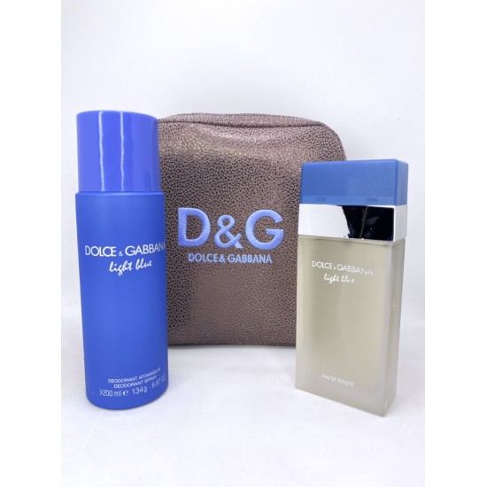 Dolce & Gabbana Light Blue EDT 100 мл за Жени + Дезодорант 200 мл + Несесер - Fragrance Bulgaria