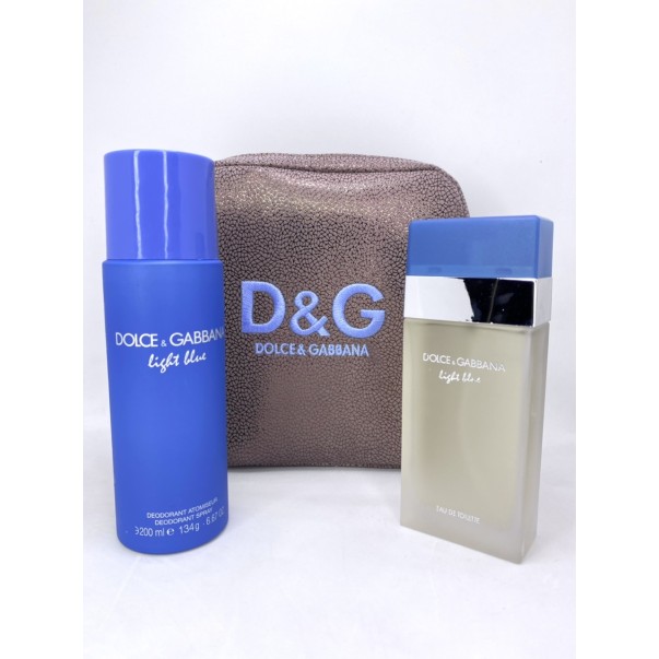 Dolce & Gabbana Light Blue EDT 100 мл за Жени + Дезодорант 200 мл + Несесер - Fragrance Bulgaria