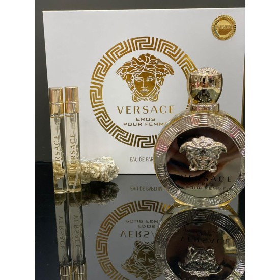 Versace Eros Pour Femme EDP 100 мл + 2 бр. парфюмна вода 10 мл - Подаръчен комплект за жени - Fragrance Bulgaria
