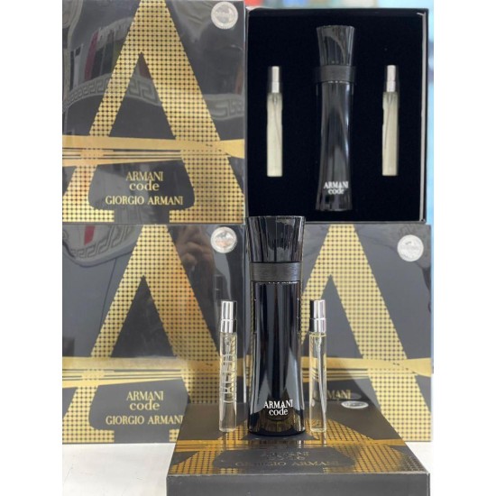 Armani Black Code 125 мл + 2 бр. парфюмна вода 10 мл  - Подаръчен комплект за мъже