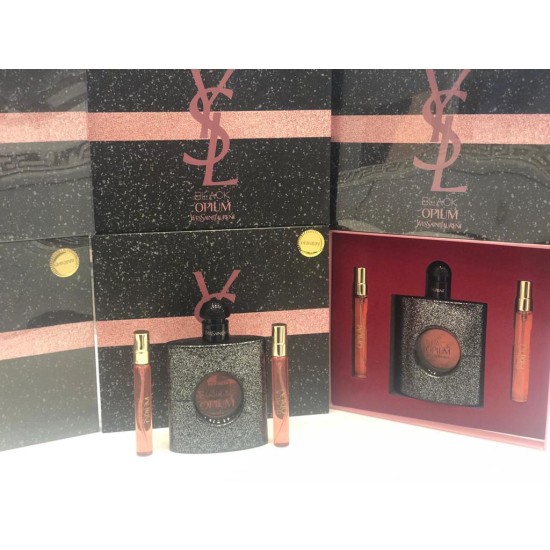 Yves Saint Laurent Black Opium EDP 100 мл + 2 бр. парфюмна вода 10 мл - Подаръчен комплект за жени