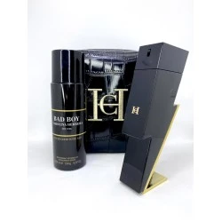 Carolina Herrera Bad Boy EDT 100 мл за Мъже + Дезодорант 200 мл + Несесер Carolina Herrera Bad Boy EDT 100 мл за Мъже + Дезодорант 200 мл + Несесер